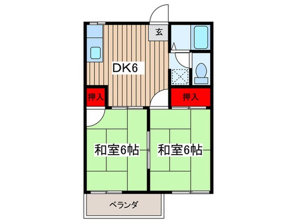 清水ハイツの物件間取画像